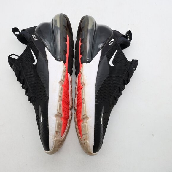 Nike Air Max 270 Men's Size 11.5 Black White Athletic Running Walking Sneakers - Picture 8 of 9